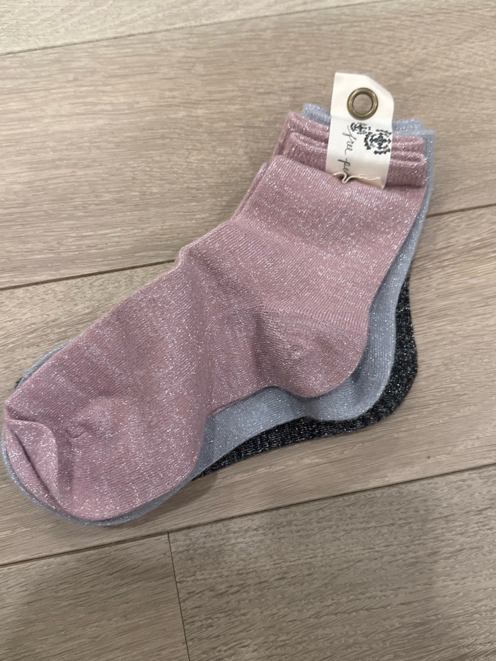 Free people glittery socks NWT